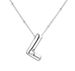 Hit 26 Letter Necklace Stainless Steel Chubby Bubble Letter English Necklace_ipsvogv.com
