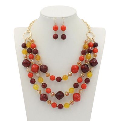 Source Jewelry Exaggerated Resin Multi Layer Clavicle Chain Statement Necklace_ipsvogv.com