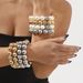 Personalized new minima listpearl bead bracelet necklace, light luxury, niche temperament, multi-layer layered_ipsvogv.com
