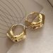 European And American Niche Design Twisted Metal Irregular Earrings Cold Wind Advanced Sense Personality Trendy Ear Buckle Short Women_ipsvogv.com
