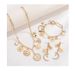 Women's Jewelry Ancient Coin Pendant Starry Sky Magic Necklace Bracelet Earrings Set_ipsvogv.com