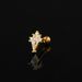 Unisex Jewelry Fashion piercing ear bone studs female geometric diamond zircon stainless steel screw ball ear studs popular earrings_ipsvogv.com