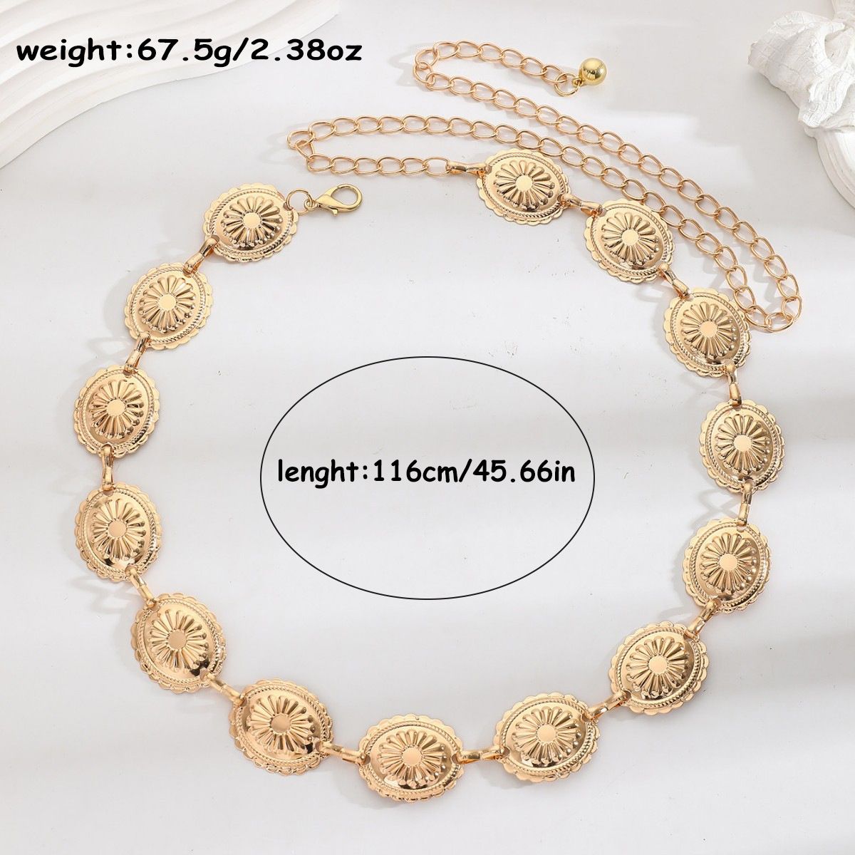 Women’s Jewelry Set Fashion Retro Metal Waist Chain With Skirt High End Ethnic Style Female Summer Belt Waist Accessories Alloy Chain_ipsvogv.com