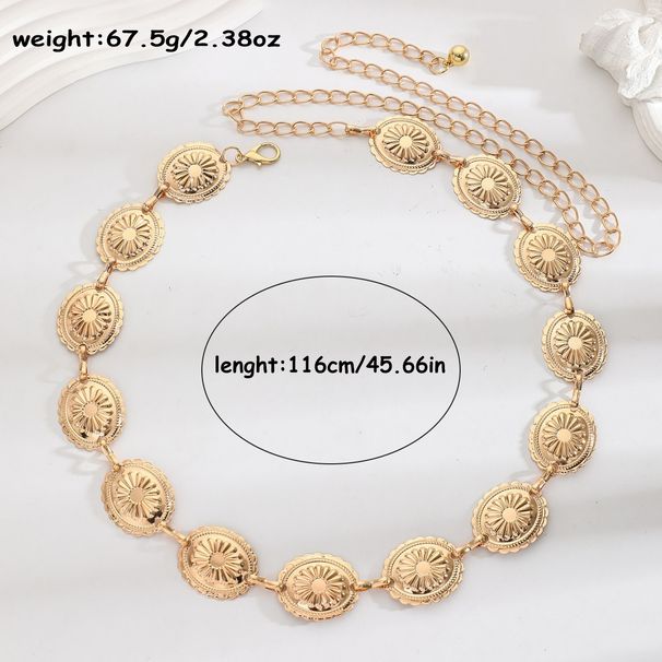 Women’s Jewelry Set Fashion Retro Metal Waist Chain With Skirt High End Ethnic Style Female Summer Belt Waist Accessories Alloy Chain_ipsvogv.com