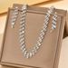 Women’s Jewelry Set Fashion Models Bridal Necklace Earrings Set Full Diamond Fashion Temperament Dress Accessories Jewelry Wholesale_ipsvogv.com