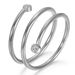 Women's Jewelry Stainless Steel Simple 15MM Coil Open Diamond Ring Personality All Match_ipsvogv.com