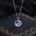 Difeng 999 Pure Silver Whale Dream Sea Necklace Women's Sky Star Ins Fish Tail Collarbone Chain Fashionable Pendant_ipsvogv.com