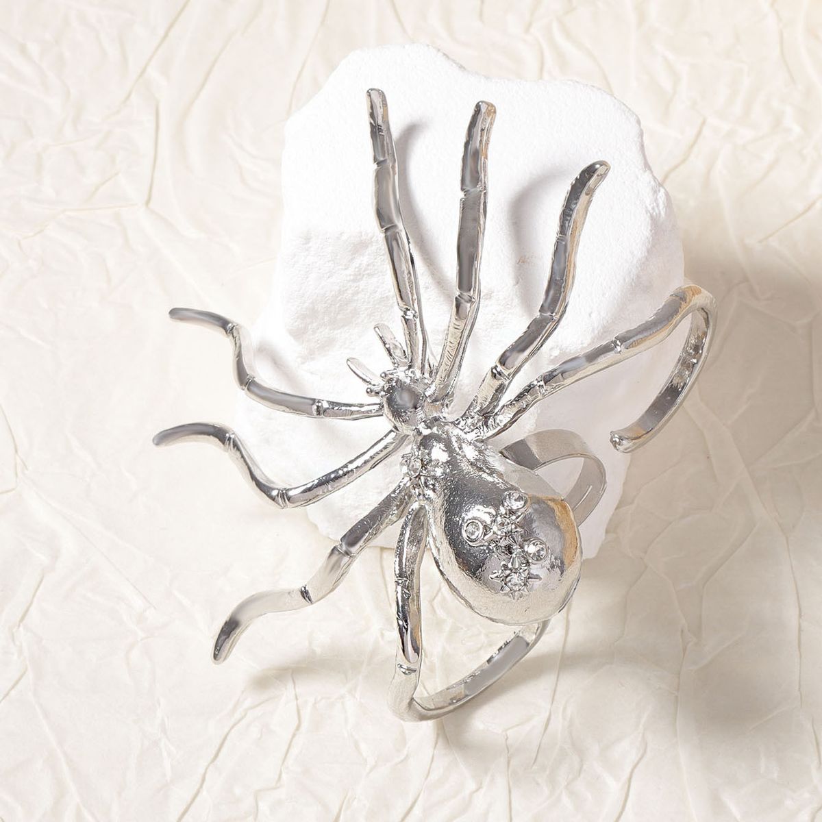 Unisex Jewelry Fashion retro cold style alloy open exaggerated spider ring_ipsvogv.com