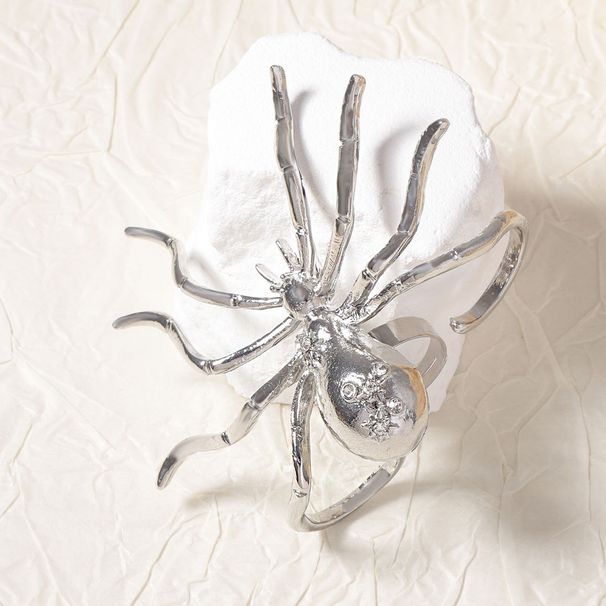 Unisex Jewelry Fashion retro cold style alloy open exaggerated spider ring_ipsvogv.com