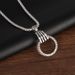 Silvr Long Pndant Fashion Mn's and Womn's Prsonality Gothic Punk Styl Sklton Hand Grab Ring Ring Pndant_ipsvogv.com