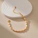 Copper plated K real gold shell beads irregular creative bracelet niche temperament women's design sense hand jewelry_ipsvogv.com