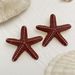 Ocean Style Alloy Starfish Studs Exaggerated Geometric Summer Beach Fashion Earrings_ipsvogv.com