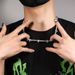Europe and the United States new luminous dripping oil alloy necklace nightclub fashion accessories_ipsvogv.com