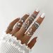Hot Selling Jewelry, Exaggerated Personality, Snake Flower, Heart Shaped Geometric Joint Ring, Thirteen Piece Set_ipsvogv.com