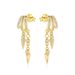 Women's Jewelry S925 Sterling Silver Earrings Accessories Personality Double Layer Earrings Zircon Earrings_ipsvogv.com
