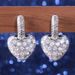 Cao Shi's New Korean Version Goddess Set With Zirconium Peach Heart Earrings, Network Fashion Accessory, Same Style_ipsvogv.com