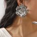 E13236ZA New Metal Rose Women's Autumn/Winter Light Luxury Earrings_ipsvogv.com