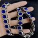 Unisex Square Sapphire Personalized Diamond Necklace Alloy High Grade Rock Sugar Diamond Necklace Men And Women's Same Necklace_ipsvogv.com