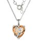 S925 silver love glass pendant necklace female clavicle chain necklace female jewelry silver jewelry processing_ipsvogv.com