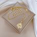 Laser 【 】 Love Light Luxury Charm Gorgeous Full Diamond Necklace Women's Versatile Clavicle Titanium Steel Chain 【 】_ipsvogv.com
