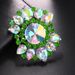 Green Round Gem Opening ring Hot Water Drops All-match Diamond Jewelry Women's ring_ipsvogv.com