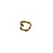 Unisex Real Gold Electroplated Titanium Steel Irregular Polished Open Branch Ring_ipsvogv.com