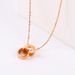 Double Big Cake Full Ring Couple Dia Necklace_ipsvogv.com