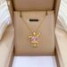 Bow 【 】 Rabbit Light Luxury Charm Gorgeous Full Diamond Necklace Women's Versatile Clavicle Chain Titanium Steel 【 】_ipsvogv.com