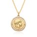 Unisex Micro Inlaid Zircon Simple Light Luxury High End Round Love Heart Pendant Necklace_ipsvogv.com