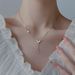 Fangxing S Pure Silver Simple Temperament Sparkling Diamond Butterfly Tassel Necklace Women's Fashion Light Luxury_ipsvogv.com