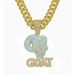 Rap new full goat letter GOAT pendant hip-hop street personality punk style diamond necklace_ipsvogv.com