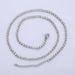 AML Women's Hip Hop Stainless Steel 3mm 4mm White Diamond Tennis Necklace_ipsvogv.com