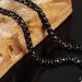 Men's Jewelry Necklace Square Pearl Chain Surface Polished Stainless Steel Single Chain All Match Men's Jewelry_ipsvogv.com