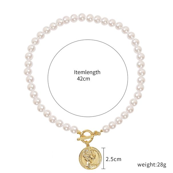 Multi Layered Irregular Necklace, Shaped Baroque Pearl Necklace Jewelry With A Sense Of Luxury_ipsvogv.com