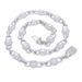 Men's Hip Hop Cuban Link Chain Set With Round Pendant & Eye Design - Iced Out Zirconia Letter Necklace For Streetwear Fashion_ipsvogv.com