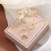 Fashion all match butterfly light luxury simple style necklace earrings bracelet ring 4 piece set set_ipsvogv.com