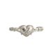 Sanjie Simple Fashion Heart Shaped Women's Silver Ring Instagram Internet Celebrity Wearing Accessories Love Jewelry_ipsvogv.com