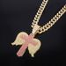 Unisex Alloy Necklace Men's Trendy Cross Pendant Hip Hop Fashion Diamond Pendant Without Chain_ipsvogv.com