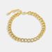 B0054 Copper Inlaid Zircon Figaro Chain Couple Bracelets Men's Bracelet Ins Hip Hop K Gold Accessories_ipsvogv.com
