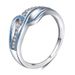 Pure Geometric Drip Oil Women's Copper Ring Zircon Jewelry_ipsvogv.com