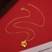 Store Same Style Gilded Ribbon Pendant Vietnam Sand Design Sense Ancient Gold Five-Pointed Star Necklace_ipsvogv.com