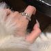 by Step High Bamboo Knot Ring, Women's Fashion Style, Niche Design, High-end Feel, Zircon Open Index Finger Ring,_ipsvogv.com