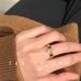 1096 】 People Collected 【 By Vintage White Diamond With Light Luxury High-end Feel, A Niche Zircon Gold Ring, And An 【 】 Feel, Ring,_ipsvogv.com