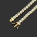 Creative trendy men's copper inlaid zircon hip-hop minimalist bracelet, tennis Bracelet_ipsvogv.com