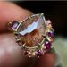 Sanjieins Fashion Women's Ring Alloy Inlaid With Tourmaline Color Creative Jewelry_ipsvogv.com