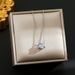 Four Claw Single Diamond Super Sparkling Zircon Light Luxury Style Titanium Steel Necklace With Feminine Temperament And_ipsvogv.com