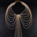 Hot-selling Exaggerated Multi-layer Rhinestone Waist Chain Nightclub Flower-shaped Sexy Body Chain Female European And American Body Chain_ipsvogv.com