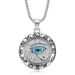 Ancient Egyptian Of Horus Jewelry Titanium Steel Gold Plated Blackened Eagle Head God Eye Pendant Necklace_ipsvogv.com