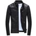 Men's Clothing New leather jacket for men, slim style jacket for young men,spring new style for men, handsome motorcycle men's leather jacket_ipsvogv.com
