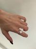 Water Droplet Shaped Zircon With Super Sparkling Fashion, High Aesthetic Value, Cool Atmosphere. The Index Finger Ring_ipsvogv.com